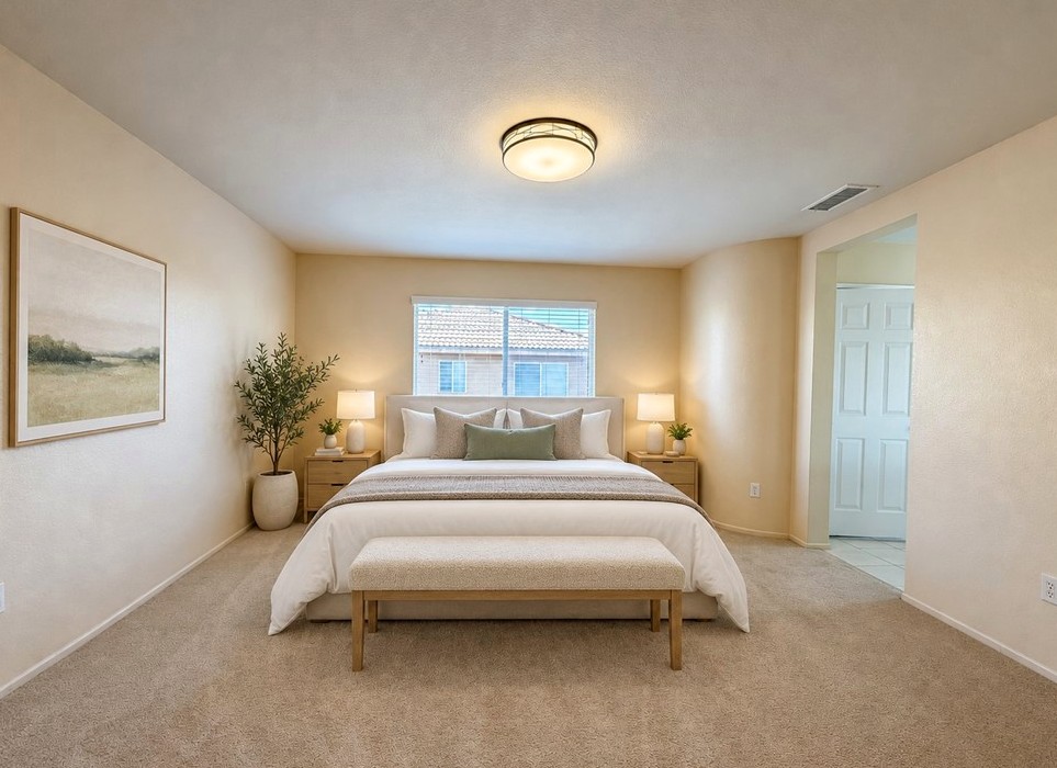 26242 Heritage Union Ln, Murrieta CA 92563 – 二楼宽敞主卧套房 · 步入式衣帽间与双洗手台独立卫浴 | Primary Suite · Walk-In Closet & Dual-Vanity Bath